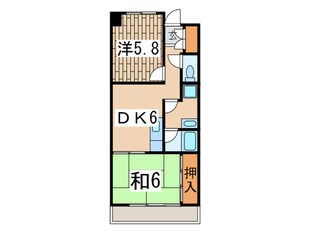 横尾マンションの物件間取画像